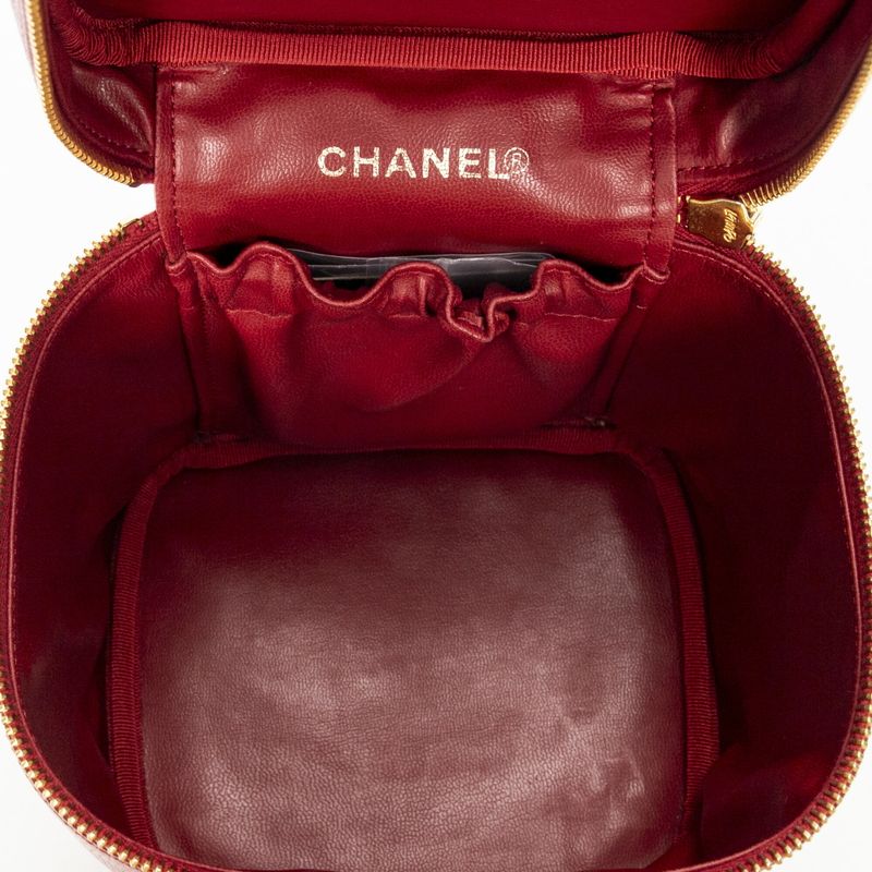 Chanel Red Caviar Leather A