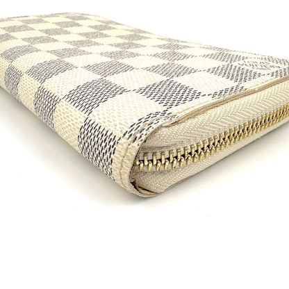 Louis Vuitton Zippy Wallet Damier Azure Damier Azure PVC White Round Zipper