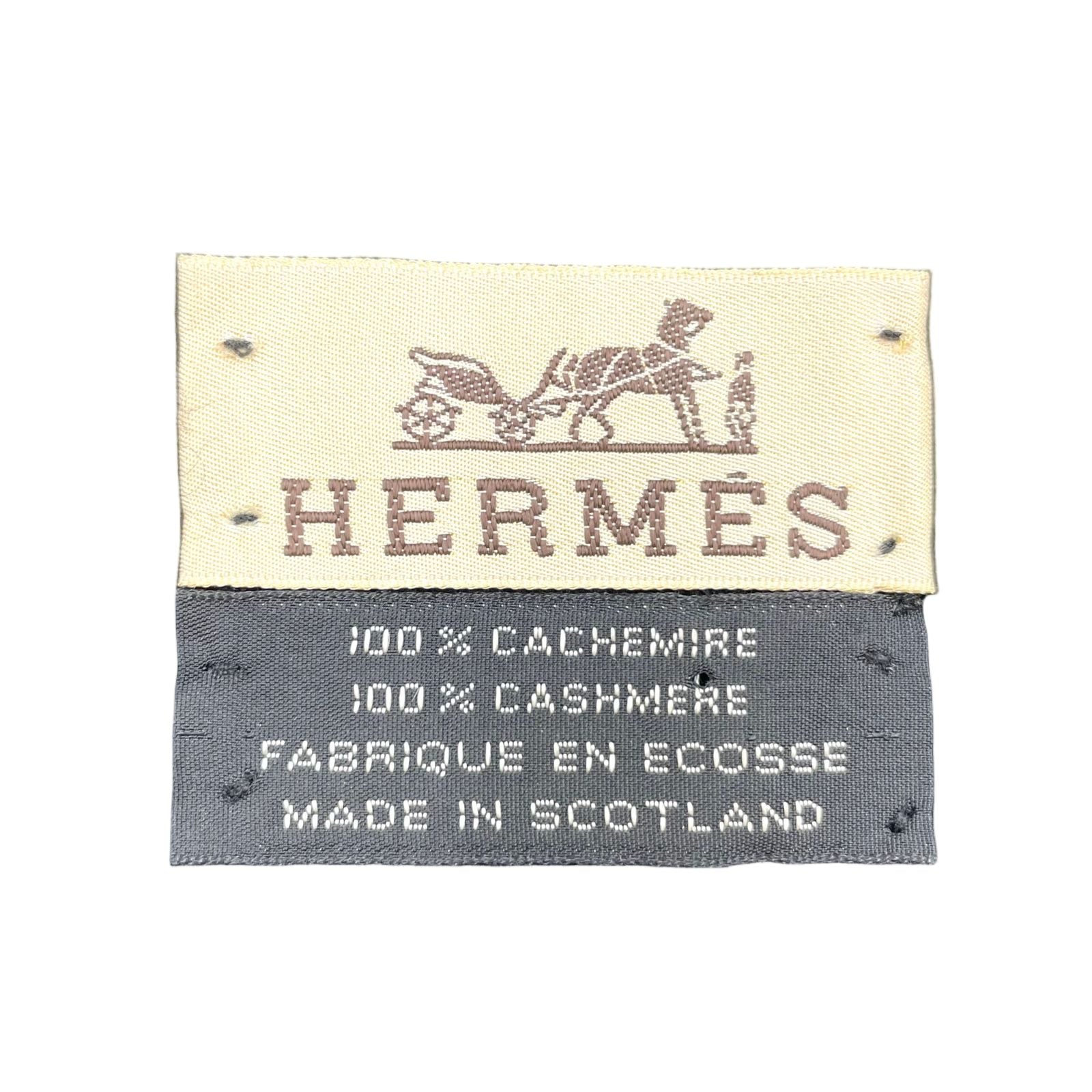 Hermes Cashmere Black Scarf — view 2