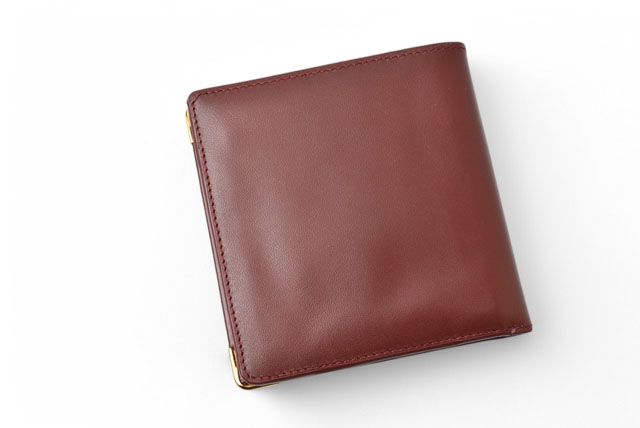 Cartier Fold Wallet Vintage Cartier Men's Wallet Must De Cartier Bordeaux