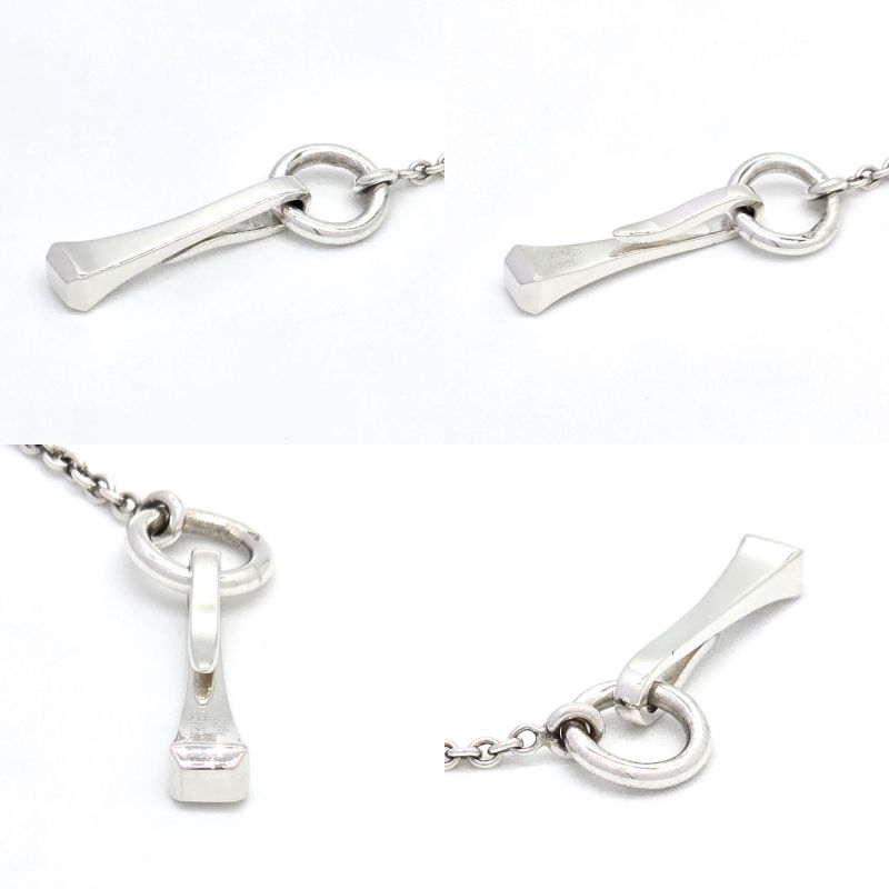 Hermes Clous De Forge Choker Necklace 43cm (1693in) Long Star Ring Silver Sv925