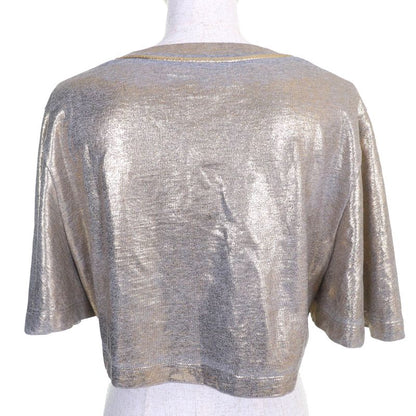 Louis Vuitton 23SS 100% Cotton LV Logo Chain Lame Crew Neck Short Sleeve