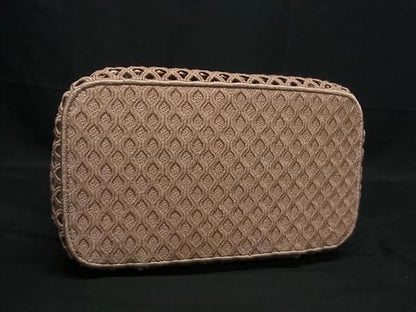 Christian Dior Christian Dior Canvas Handbag Vanity Bag Makeup Pouch Pink