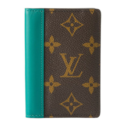 Louis Vuitton Card Case Organizer De Poche Brown/borneo Green