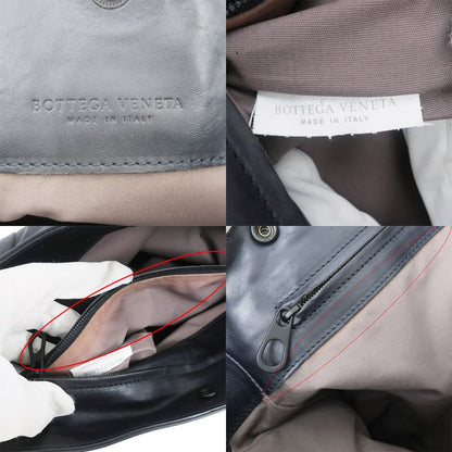 Bottega Veneta Shoulder Bag Black Intrecciato Men's