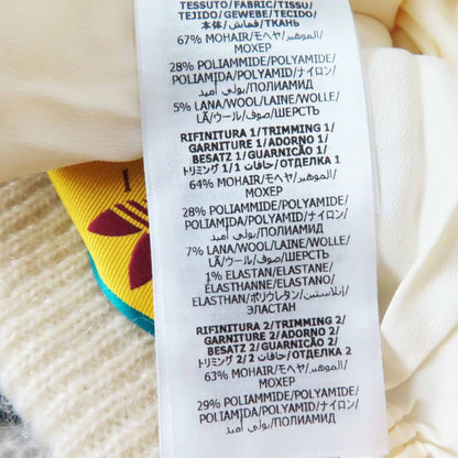 Gucci×adidas Gucci×adidas 721504 Trefoil Mohair Three Stripe Knit Pants White