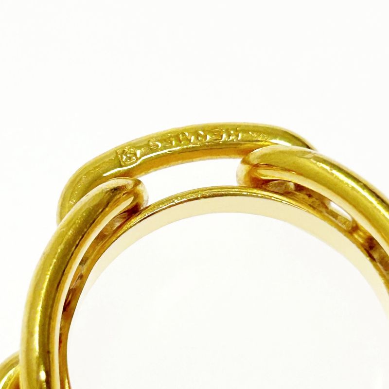 Hermes GP Chaine D'ancre Scarf Ring Ladies Gold 364059 Scarf Ring