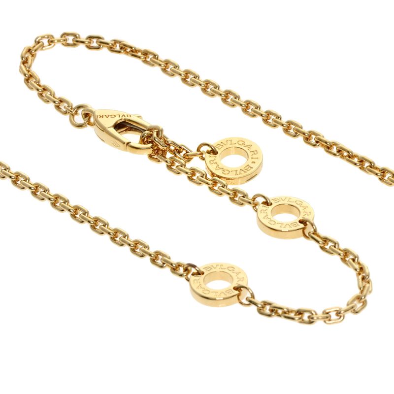 Bvlgari B-zero1 Bee Zero One Lock Diamond Necklace 18K Yellow Gold Ladies
