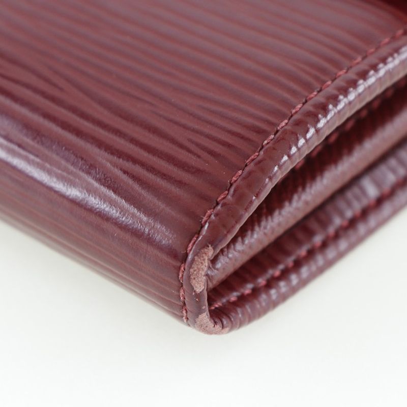 Louis Vuitton Portefeuille Sarah M6374m Epi Leather Ruby Red Ca3180 Ladies Long