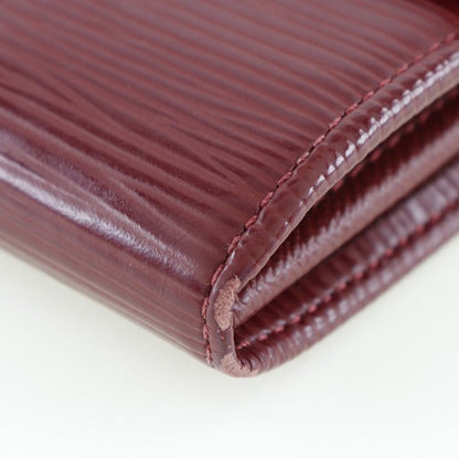 Louis Vuitton Portefeuille Sarah M6374m Epi Leather Ruby Red Ca3180 Ladies Long