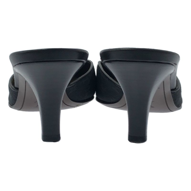 Louis Vuitton Monogram Canvas Square Toe Heeled Sandals