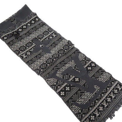 Louis Vuitton Two Sided Wool Echarpe Monogram M77947 Scarf Grey LV 1799 Louis