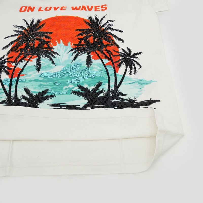 Gucci T-shirt With Sequins XS Size 615044 White Cotton Women's Clothes
