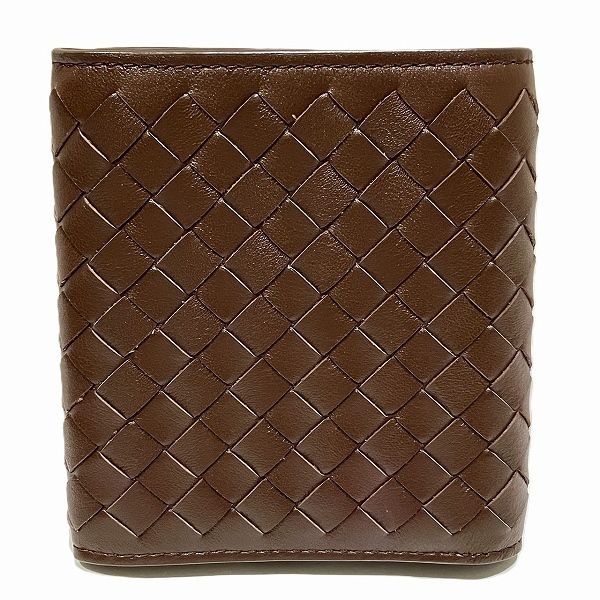 Bottega Veneta Intrecciato Dark Brown Trifold Wallet Unisex