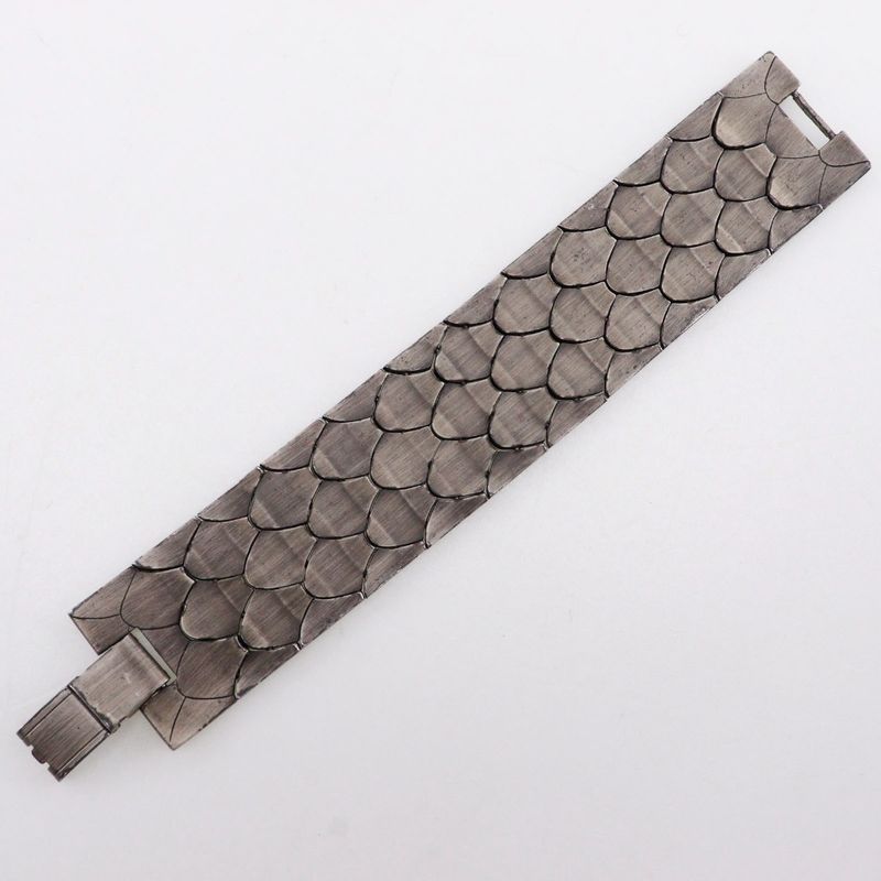 Chanel Coco Mark Metal Silver 98A Ladies 106g Bracelet