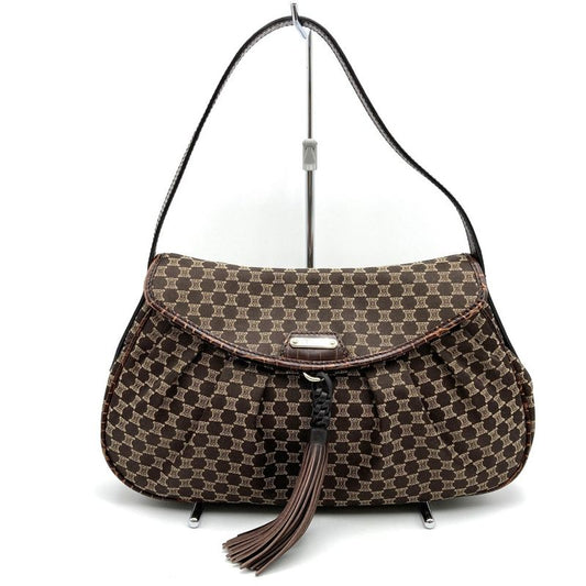 Celine Vc-st-0068 Handbag Shoulder Bag One Shoulder Macadam Tassel Canvas And