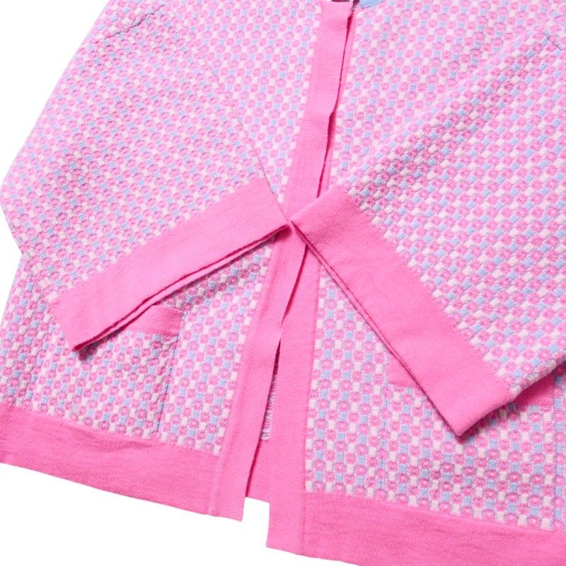 Chanel Cardigan Size 34 P47 CC Logo Coco Mark Buttons Knitted All Cashmere