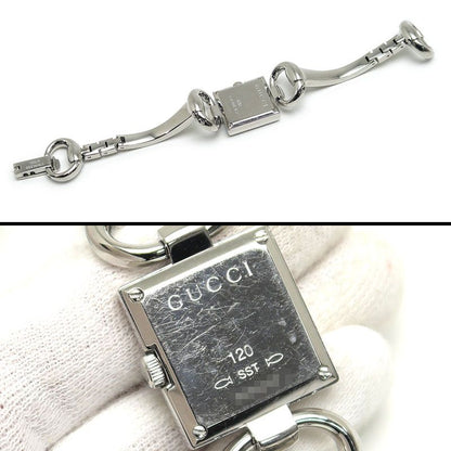 Gucci Tornavoni Quartz 4P Diamonds SS Brown Dial