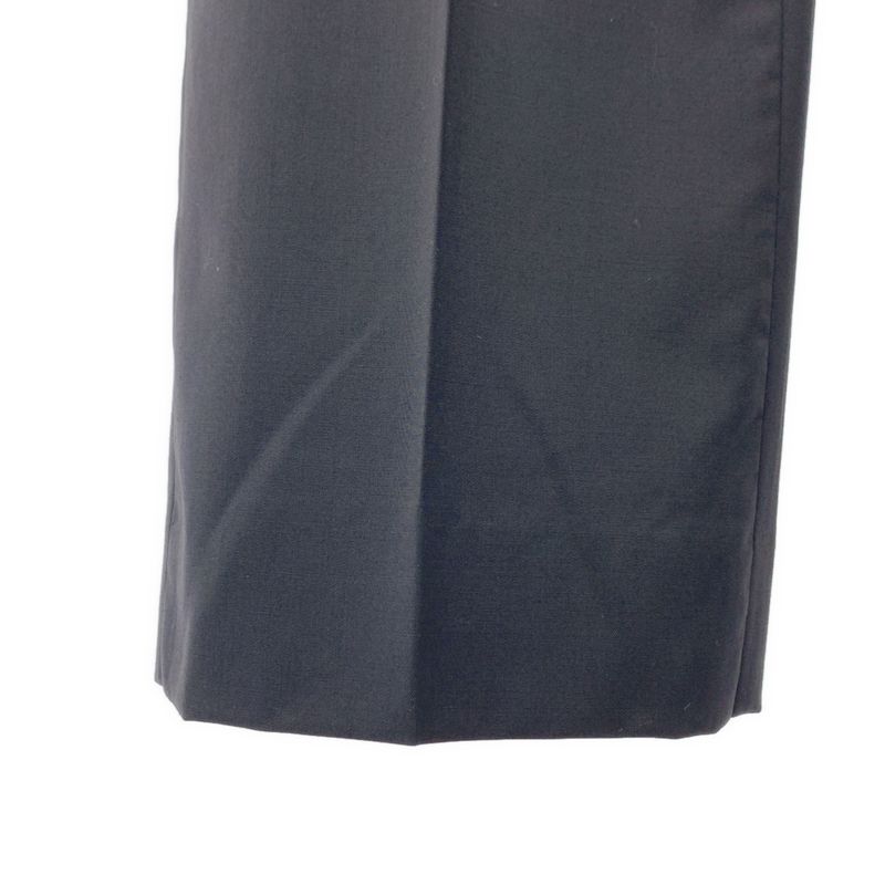 Prada - Wool Straight Slacks Pants - 40S - Black - Women's