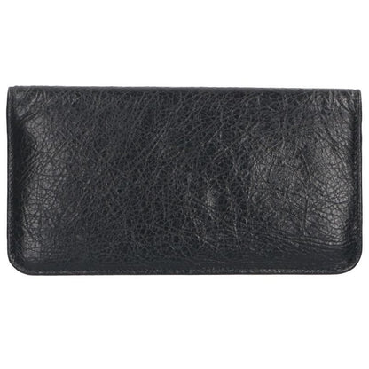 Balenciaga 765428 Monaco BB Logo Leather Long Wallet For Men