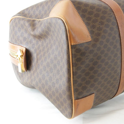 Celine Macadam Boston Bag Brown Leather High Brand Luxury Branded Ladies