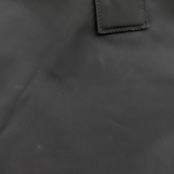 Prada 2way Bag Camouflage Reversible Triangle Logo Nylon Khaki X Black Silver