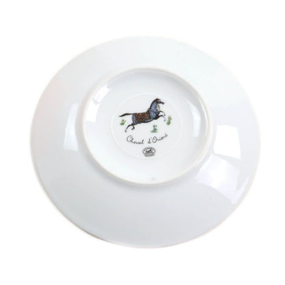 Hermes Chevaldrian Horse Tea Cup And Saucer Set Of 2 Tableware Multi With Box