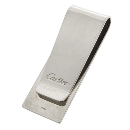 Cartier Happy Birthday 2C Decor Logo Engraved Bill Clip Billfold Money Clip
