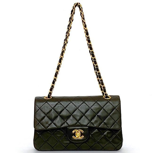 Chanel Chain Shoulder Bag F21080 Black Matelasse