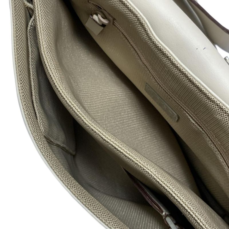 Prada Shoulder Bag - Beige Leather