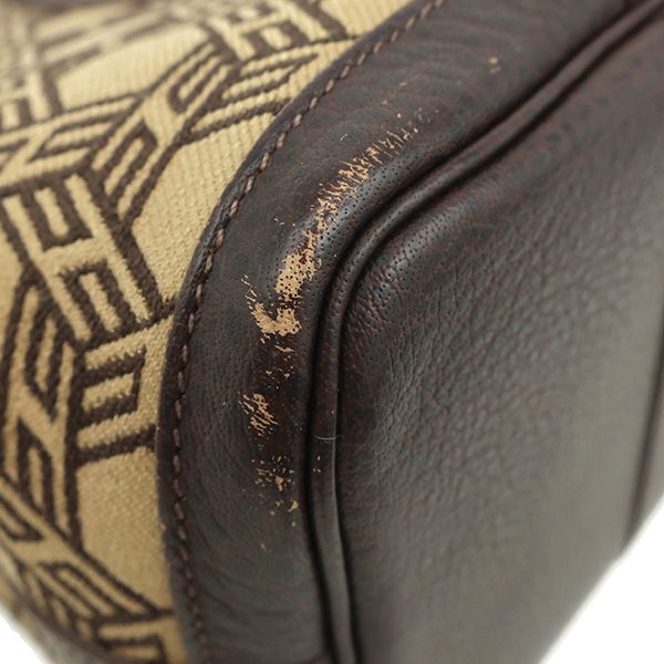 Hermes Tote Garden Party TPM Toile Sauache Buffalo Skipper Ebène Silver