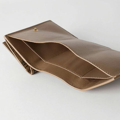 Balenciaga Trifold Wallet Beige/brown Monogram