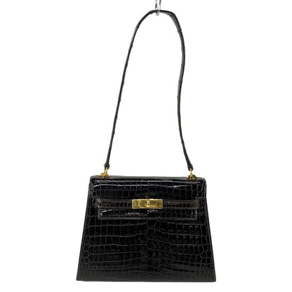 Hermes Shoulder Bag Mini Kelly Dark Brown Outer Stitching/gold Hardware