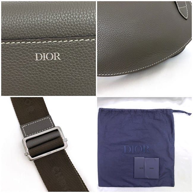 Christian Dior Shoulder Bag Brown Saddle 1