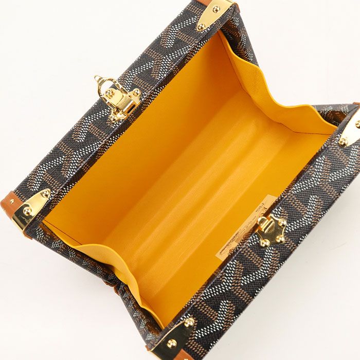 Goyard Minaudiere Trunk Bag Shoulder Bag Goyard Din Canvas Minaudiere Trunk Bag