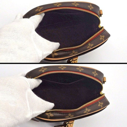 Louis Vuitton Shoulder Bag Deauville MINI M45528 Monogram Canvas Beige Leather