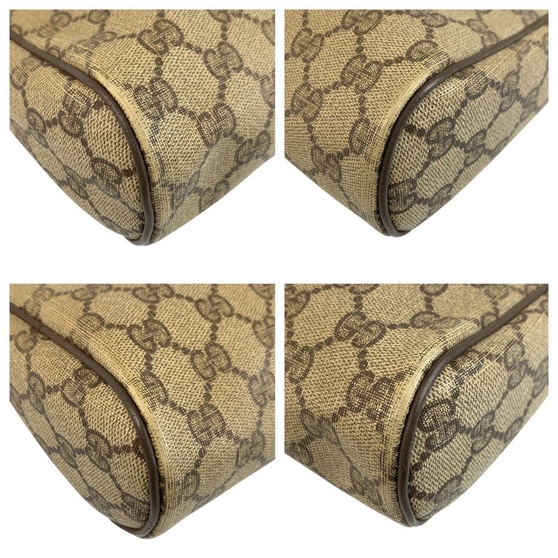 Gucci Vintage Sherry Line Old Gucci GG Supreme Canvas Clutch Bag Second Bag Men