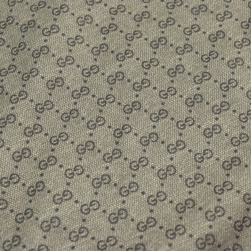 Gucci 655153 Mini GG Jersey Sherry Line Interlocking G Half Zip Hoodie Beige M