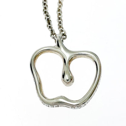 Tiffany & Co Silver Apple Motif Necklace 3.9g 925 Engraved 350101 Necklace