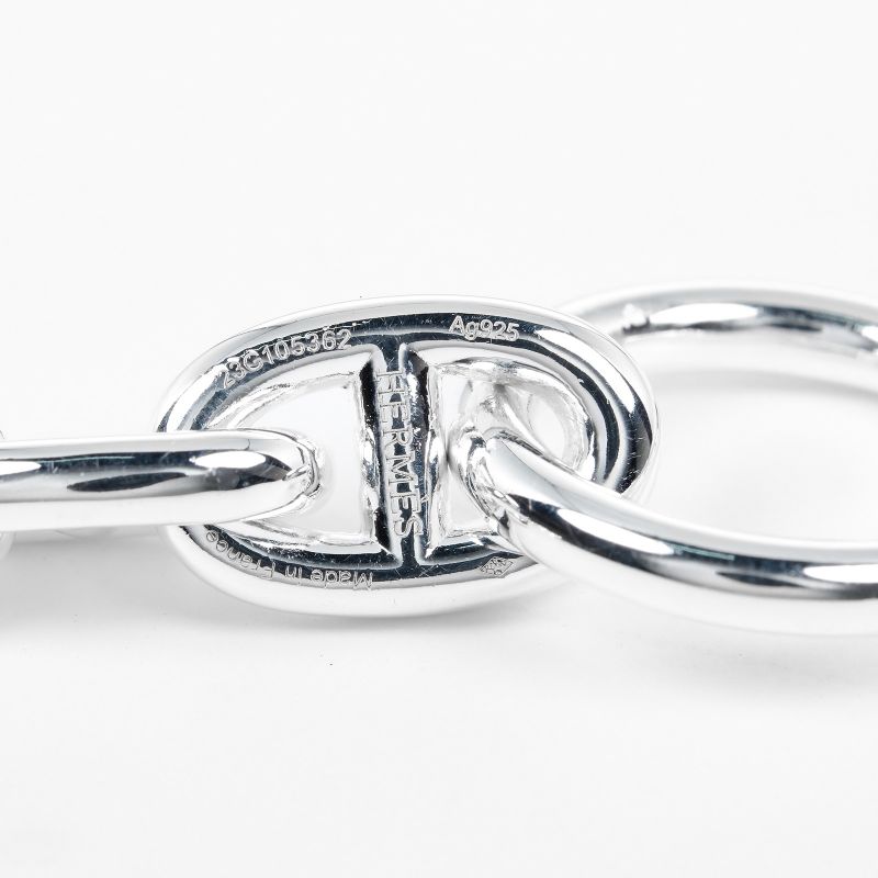 Hermes Chaine D'ancre PM 16 Links Approx 14cm (5.51in) Around The Wrist Silver