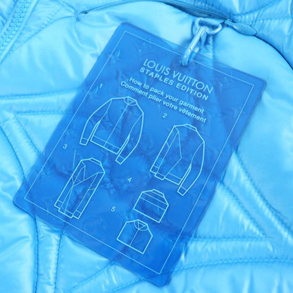 Louis Vuitton 22SS Hlb51e Monogram Flower Quilted Jacket Blouson Blue 48 Made