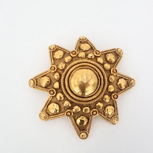 Chanel Brand Jewelry Brooch Brand Accessories Gold Vintage