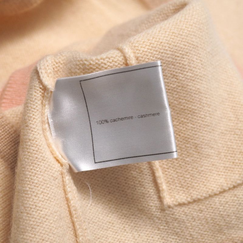 Chanel Vintage Knit Size 38 98C 90S All Cashmere Sleeveless Cardigan