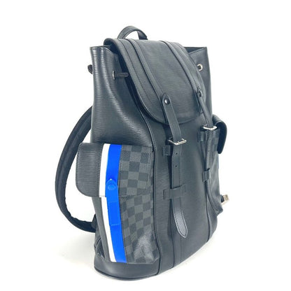 Louis Vuitton Backpack Sac Christopher PM M56600 Damier Graphite Canvas Black