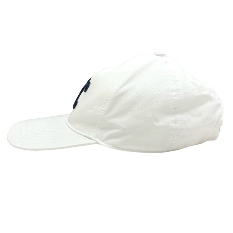 Celine Cap Hat Cotton White Navy Logo Triomphe Baseball