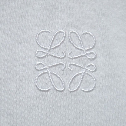 Loewe Anagram Embroidery Short Sleeve Short Sleeve T-Shirt Size L White Ladies