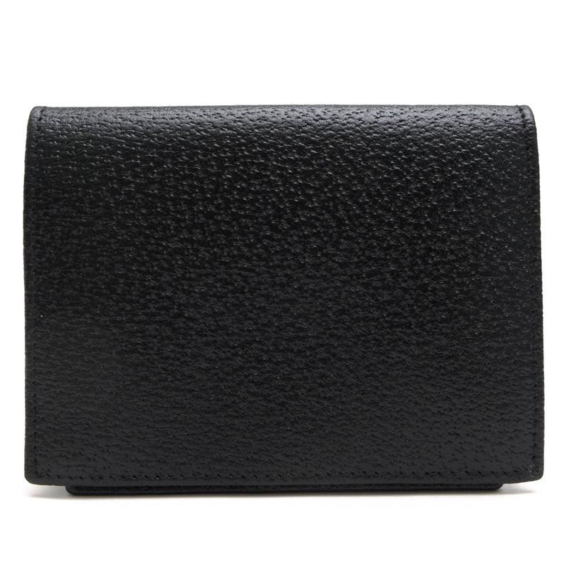 Gucci Card Case Business Card Holder Men's Leather Genuine Black Business Card