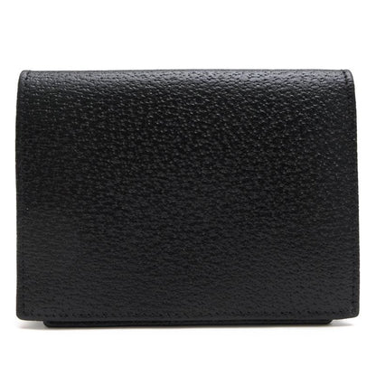 Gucci Card Case Business Card Holder Men's Leather Genuine Black Business Card
