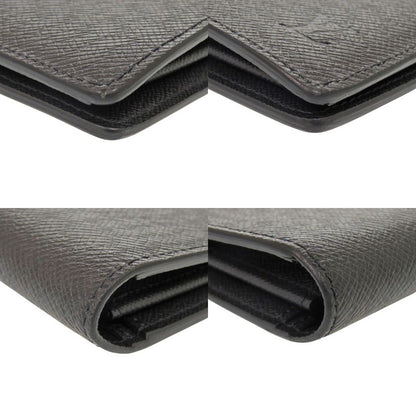 Louis Vuitton Portefeuille Plaza M30501 Taiga Noir Black Long Wallet Black LV