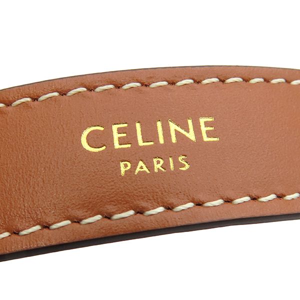 Celine Handbag Ava Denim Calf Navy×tan Gold Hardware Navy Blue Brown 193952dka